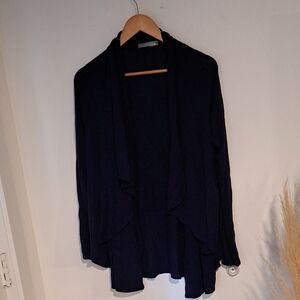 Olivia Moon Midnight Blue Open Cardigan Size M B108